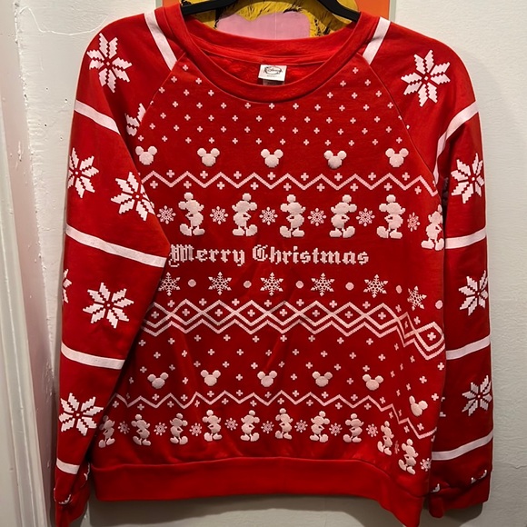 Disney Merry Christmas Micky Mouse Ugly Sweater Holidays - Picture 7 of 7
